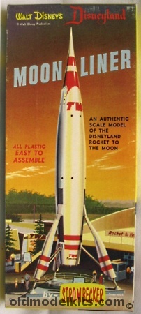 Strombecker Walt Disney's TWA Moonliner 'Rocket to the Moon', D27A-100 plastic model kit